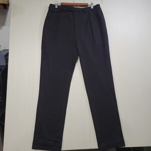Ralph Lauren Purple Label Knit Cotton Blend Trouser Pants Mens 38 Black $695